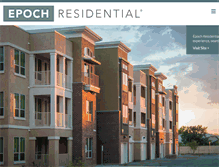 Tablet Screenshot of epochresidential.com